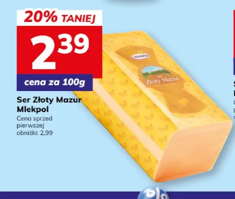 Ser Złoty Mazur Mlekpol promocja w Hitpol