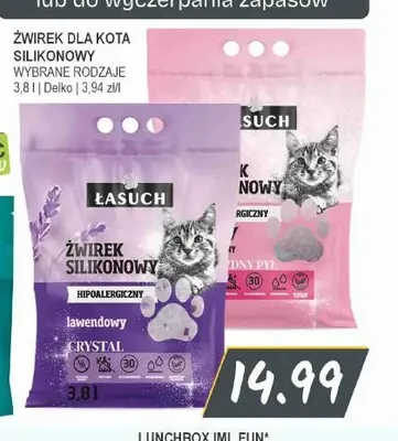 Żwirek dla kota silikonowy Łasuch promocja w Słoneczko