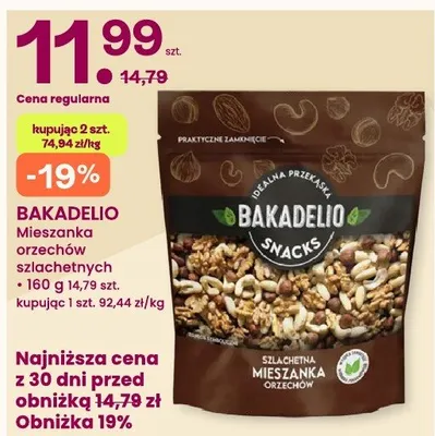 Mieszanka orzechów szlachetnych Bakadelio promocja w Frisco