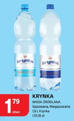 Woda źródlana Gazowana, Niegazowana promocja w Chorten