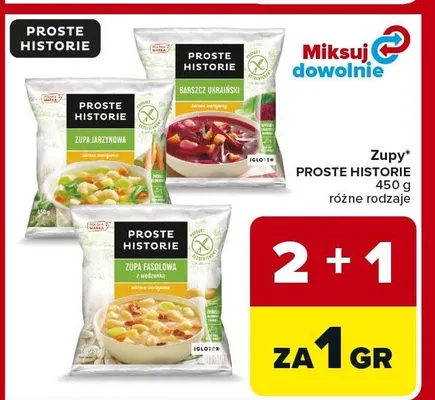 Zupy różne rodzaje promocja w Carrefour