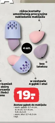 Zestaw gąbek do makijażu promocja w Netto