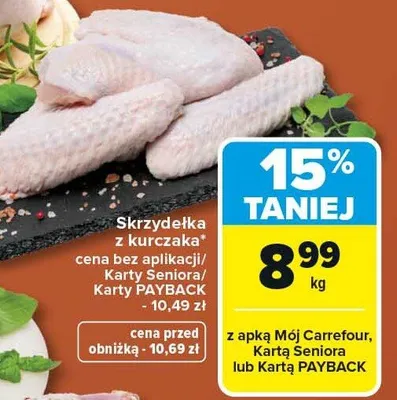 Skrzydełka z kurczaka promocja w Carrefour Market