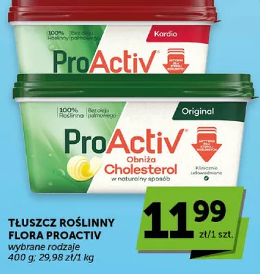 Tłuszcz roślinny Flora ProActiv wybrane rodzaje Original promocja w Euro Sklep