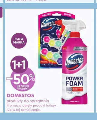 Kostka toaletowa Power 5 Unicorn Edition Domestos promocja w Super-Pharm