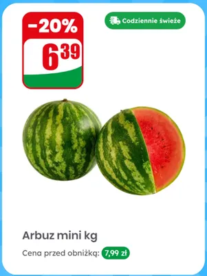 Arbuz mini promocja w Dino
