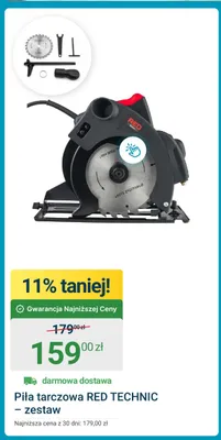Piła tarczowa Red Technic zestaw promocja w ERLI
