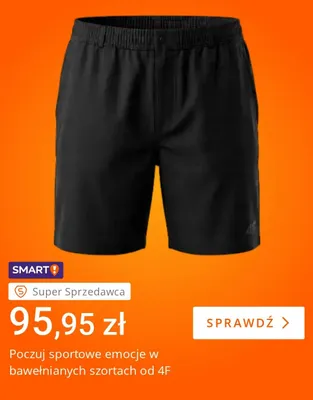 Szorty bawełniane 4F promocja w Allegro