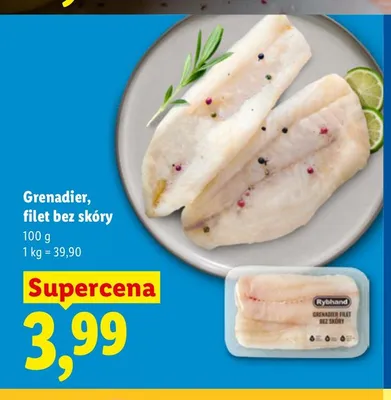 Grenadier filet bez skóry promocja w Lidl