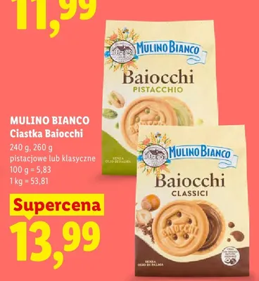 Ciastka Baiocchi klasyczne Mulino Bianco promocja w Lidl