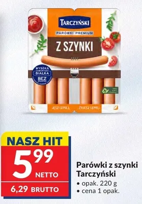 Parówki z szynki Tarczyński promocja w Makro