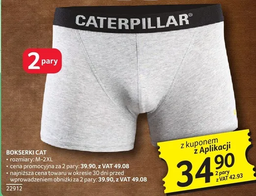 Bokserki Cat promocja w Selgros