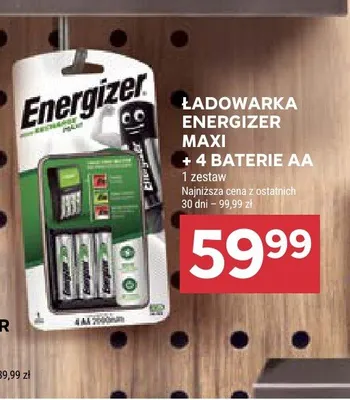 Zestaw ładowarka Energizer Maxi + 4 baterie AA promocja w Stokrotka