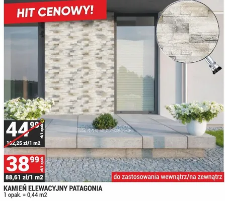 Kamień elewacyjny Patagonia promocja w Merkury Market