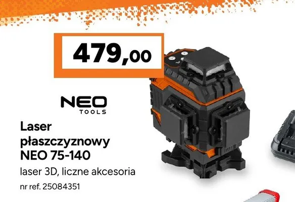 Laser płaszczyznowy NEO Tools 75-140 promocja w Bricoman