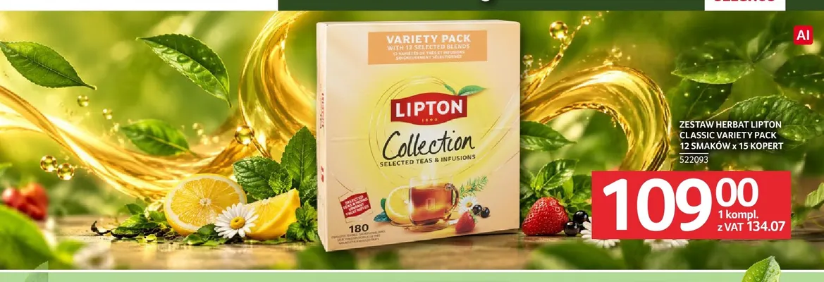Zestaw herbat Lipton Classic Variety Pack promocja w Selgros