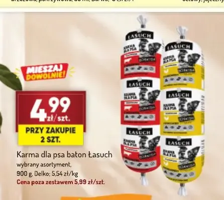 Karma dla psa baton Łasuch promocja w Avita
