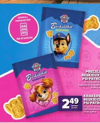 Krakersy Beskidzkie Psi Patrol promocja w Stokrotka