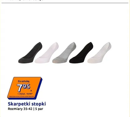 Skarpetki stopki 5-pak promocja w Action