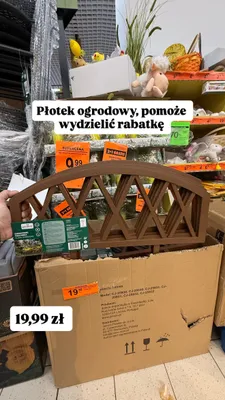 Płotek ogrodowy Biedronka promocja w Biedronka
