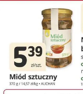 Miód sztuczny Auchan promocja w Marketvita