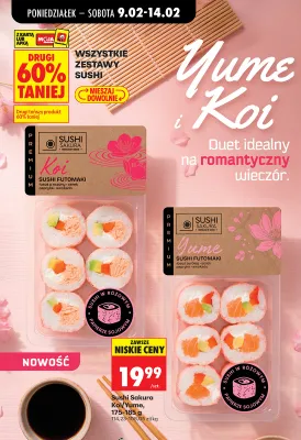 Sushi futomaki Koi łosoś pęczony, serek papryka, awokado promocja w Biedronka