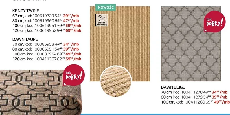 Chodnik Dawn 80 cm promocja w Komfort