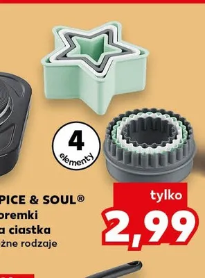 Foremki na ciastka Spice & Soul 4 elementy promocja w Kaufland