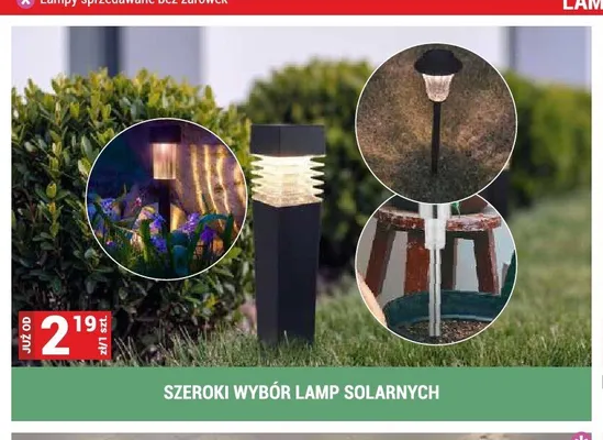 Lampa solarna promocja w Merkury Market