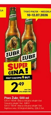 Piwo Żubr promocja w Twój Market