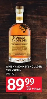 Whisky Monkey Shoulder 40% promocja w Selgros