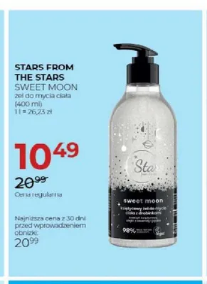 Żel do mycia ciała Stars From The Stars Sweet Moon promocja w Drogerie Jawa