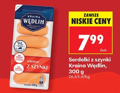 Serdelki z szynki promocja w Biedronka