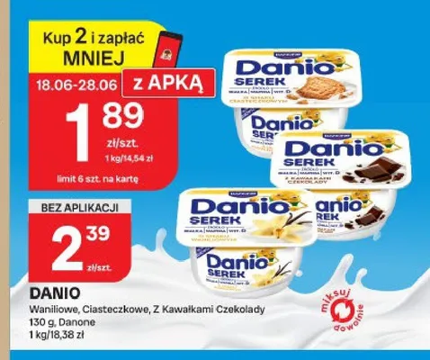 Serek homogenizowany Danio Waniliowe promocja w Chorten