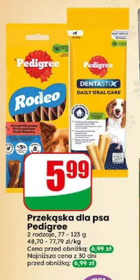 Przekąska dla psa Pedigree Dentastix promocja w Dino