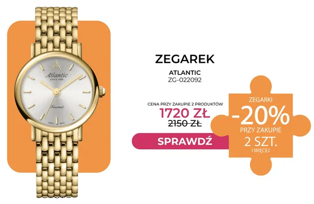 Zegarek Atlantic ZG-022092 promocja w Briju