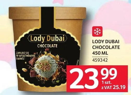 Lody brownie chocolate promocja w Selgros
