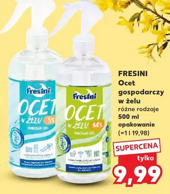 Ocet gospodarczy w żelu różne rodzaje Fresini promocja w Kaufland