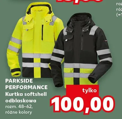 Kurtka softshell odblaskowa Parkside Performance promocja w Kaufland