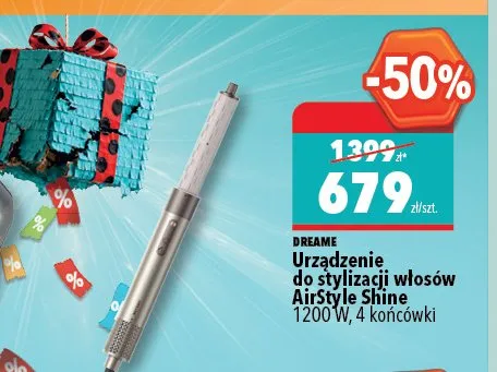 Urządzenie do stylizacji włosów DREAME AirStyle Shine 1200W 4 końcówki promocja w Biedronka Home