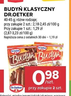 Budyń klasyczny Dr.Oetker promocja w Stokrotka