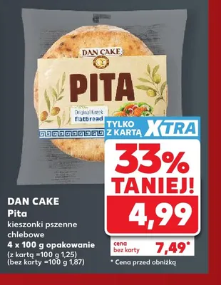 Pita kieszonki pszenne chlebowe Dan Cake 4-pak 100 g promocja w Kaufland