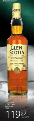 Whisky Glen Scotia Double Cask promocja w Selgros