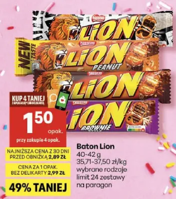 Baton Lion Nestlé promocja w Delikatesy Centrum