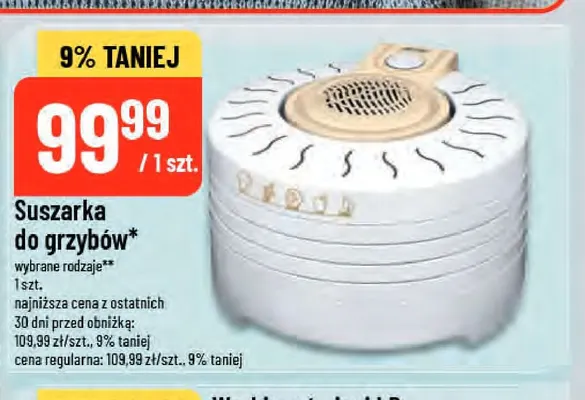 Suszarka do grzybów promocja w POLOmarket