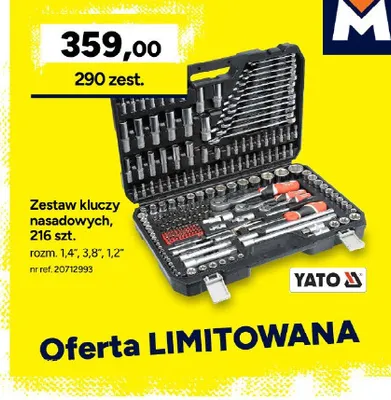Zestaw kluczy nasadowych Yato promocja w Bricoman