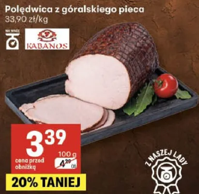 Polędwica z góralskiego pieca promocja w Delikatesy Centrum