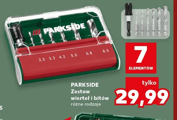 Zestaw wierteł i bitów Parkside promocja w Kaufland
