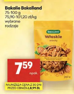 Bakalie Bakalland promocja w Delikatesy Centrum