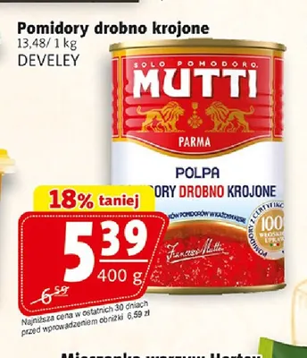 Pomidory drobno krojone Mutti promocja w Prim Market